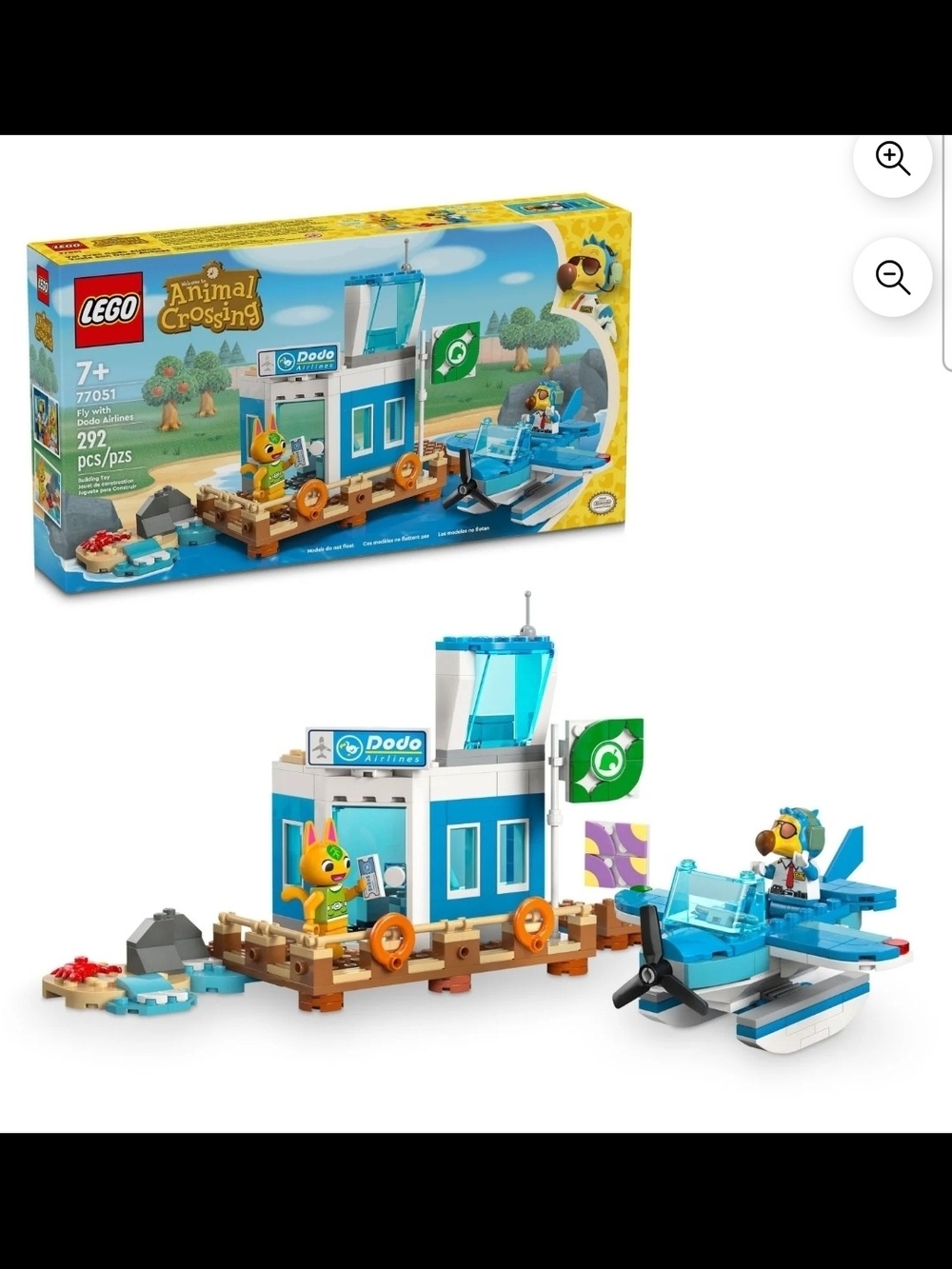 LEGO Animal Crossing Fly with Dodo Airlines Airport Building Set, Video Game Toy